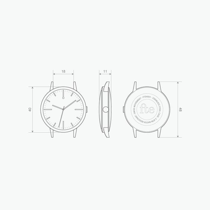 Everyday Wrist Watch Clean Design Lightweight