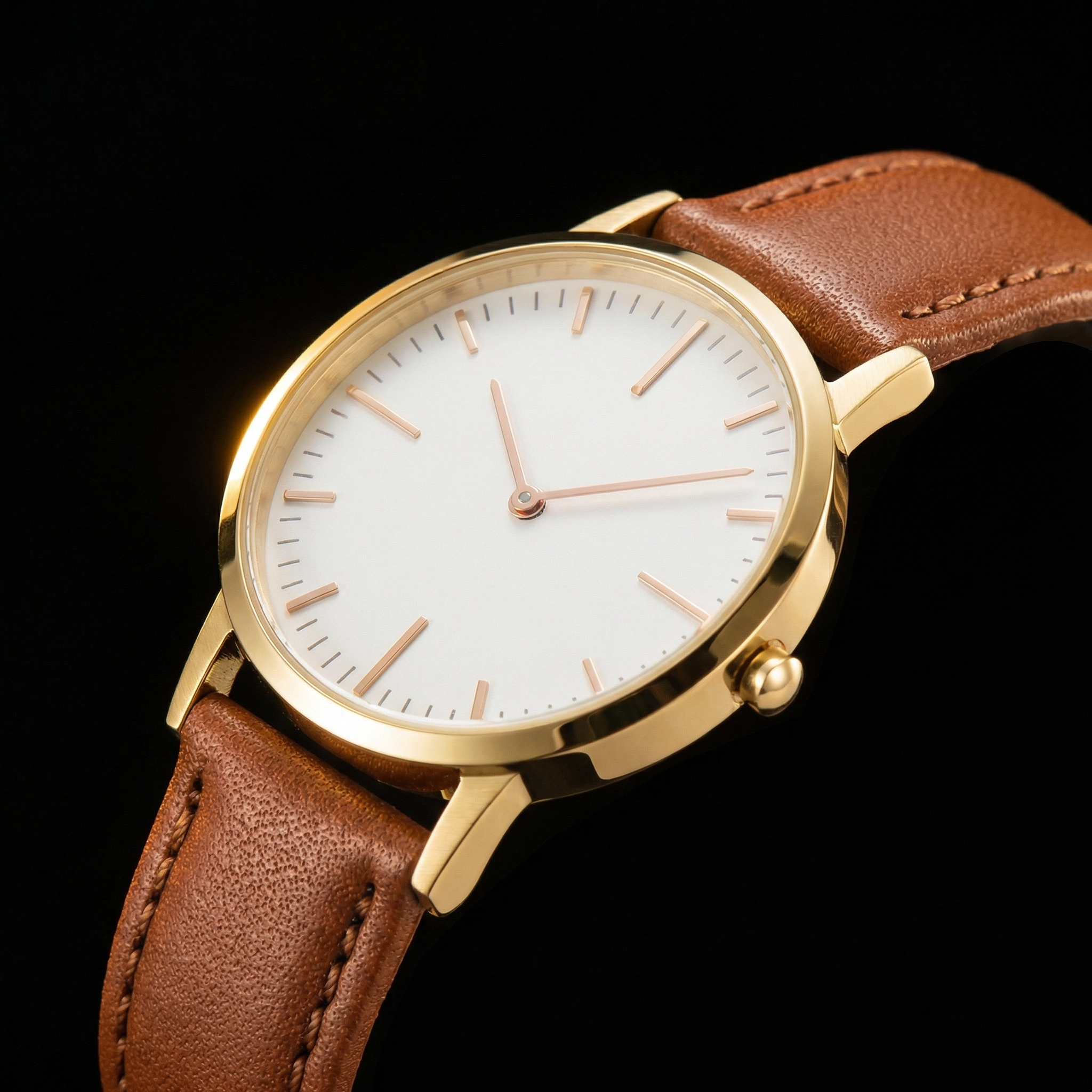 Casual Analog Wrist Watch Slim Modern Style