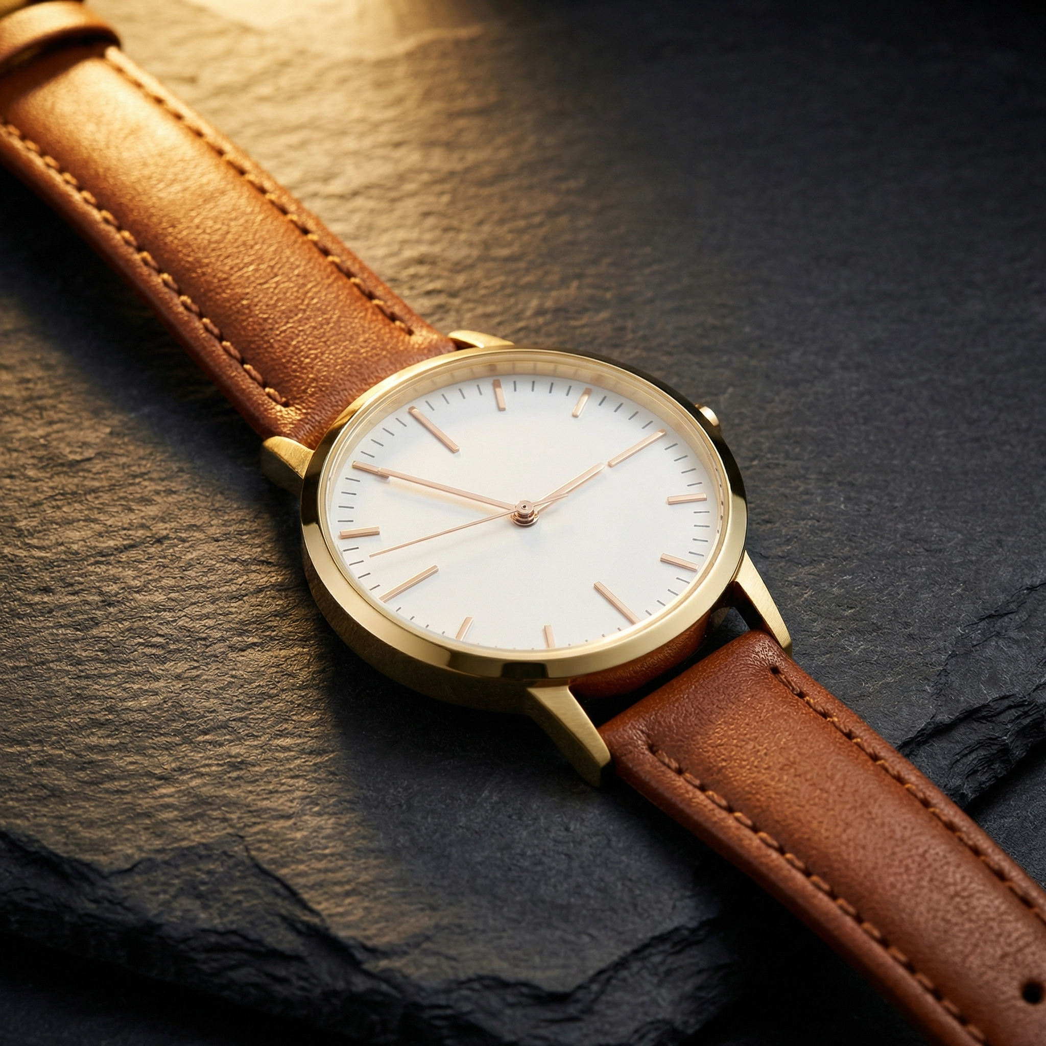 Casual Analog Wrist Watch Slim Modern Style