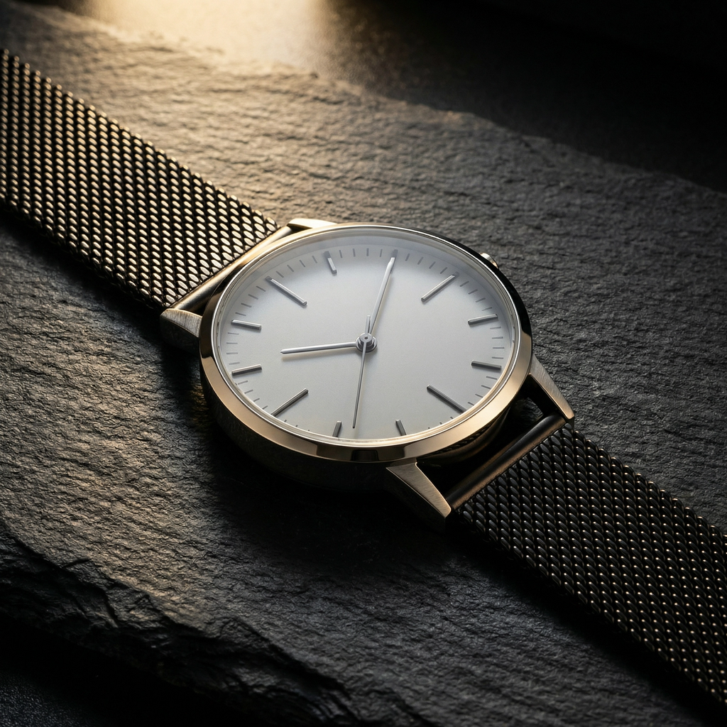 Minimal Design Wrist Watch Comfortable Daily Use