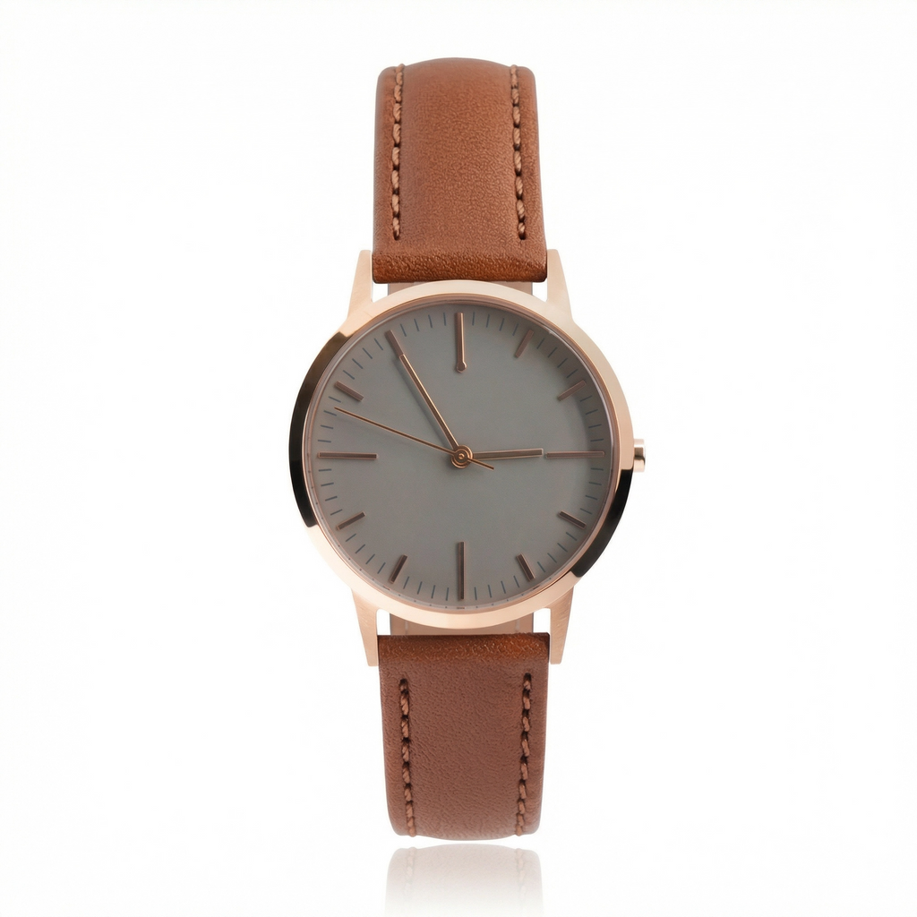 Analog Watch Simple Dial Adjustable Strap