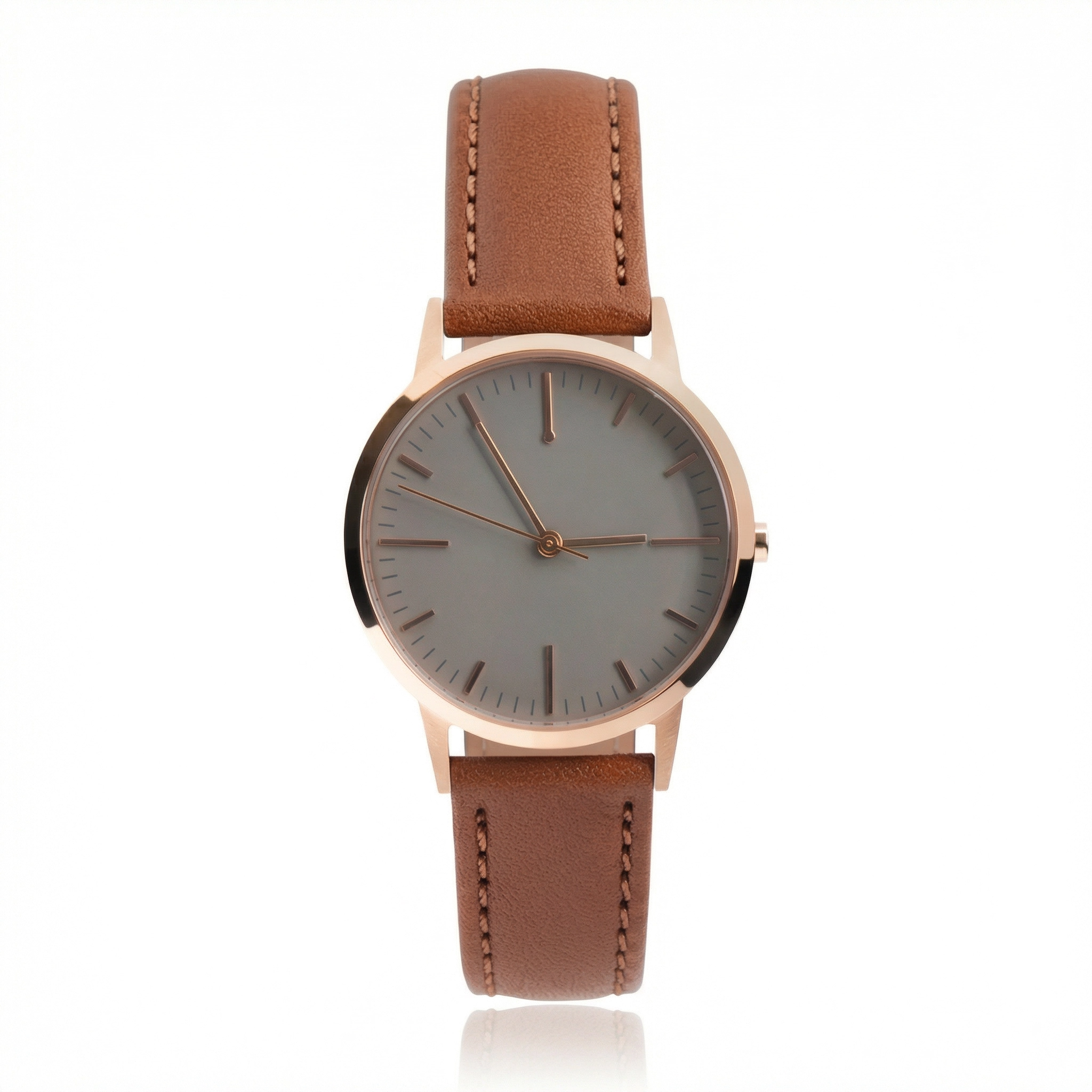 Analog Watch Simple Dial Adjustable Strap