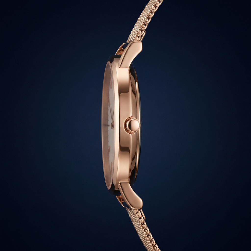 Analog Watch Simple Dial Adjustable Strap