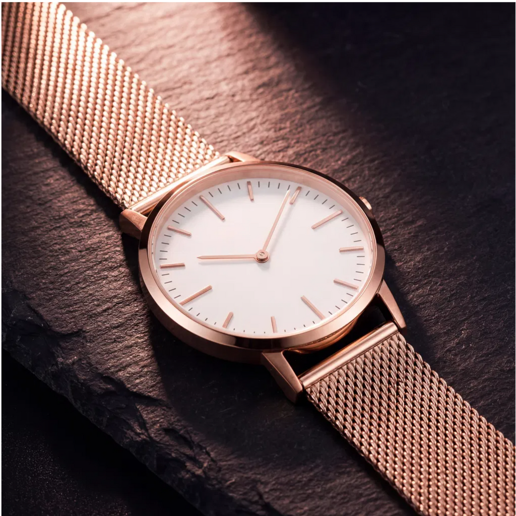 Analog Watch Simple Dial Adjustable Strap