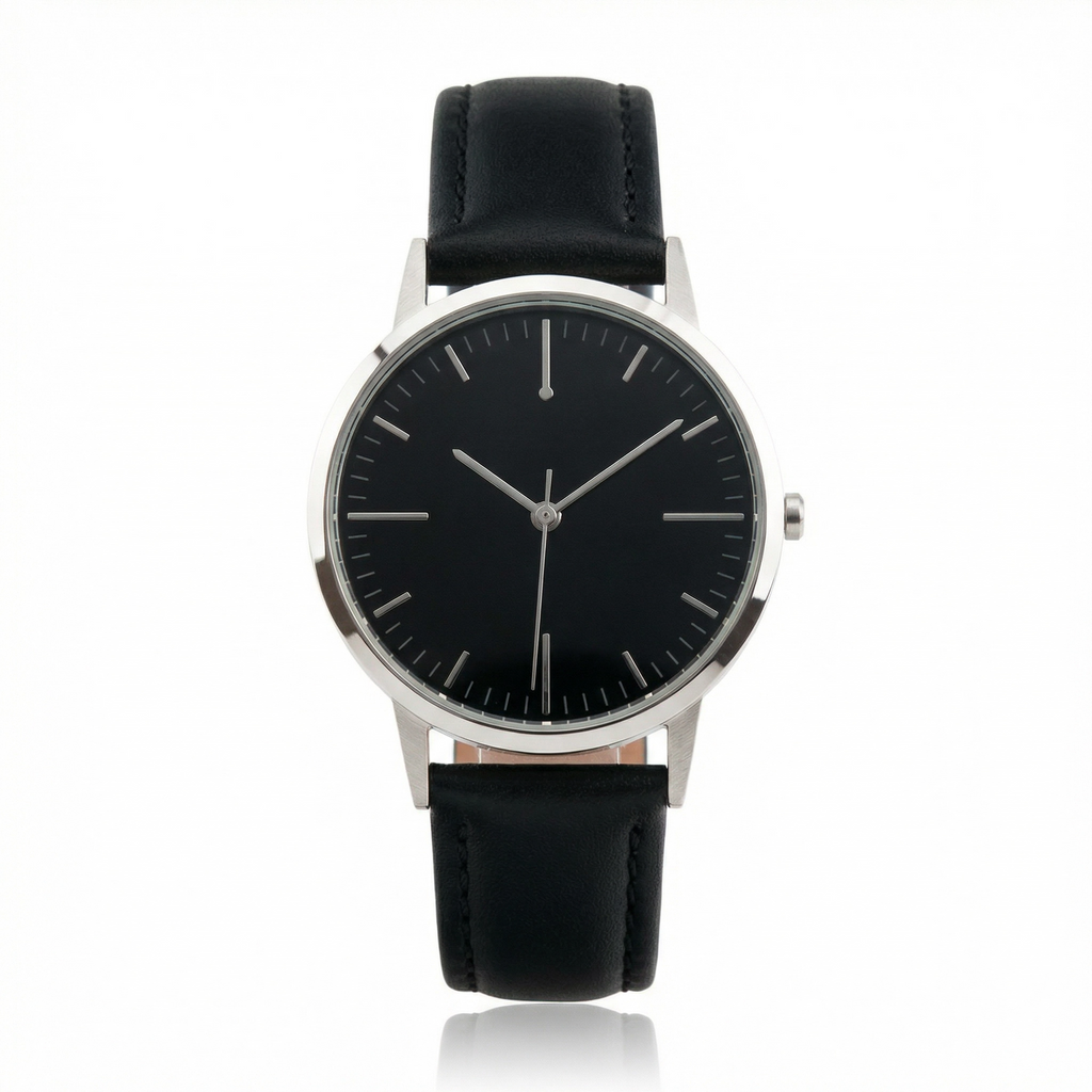 Simple Analog Watch Clean Dial Comfortable Wear