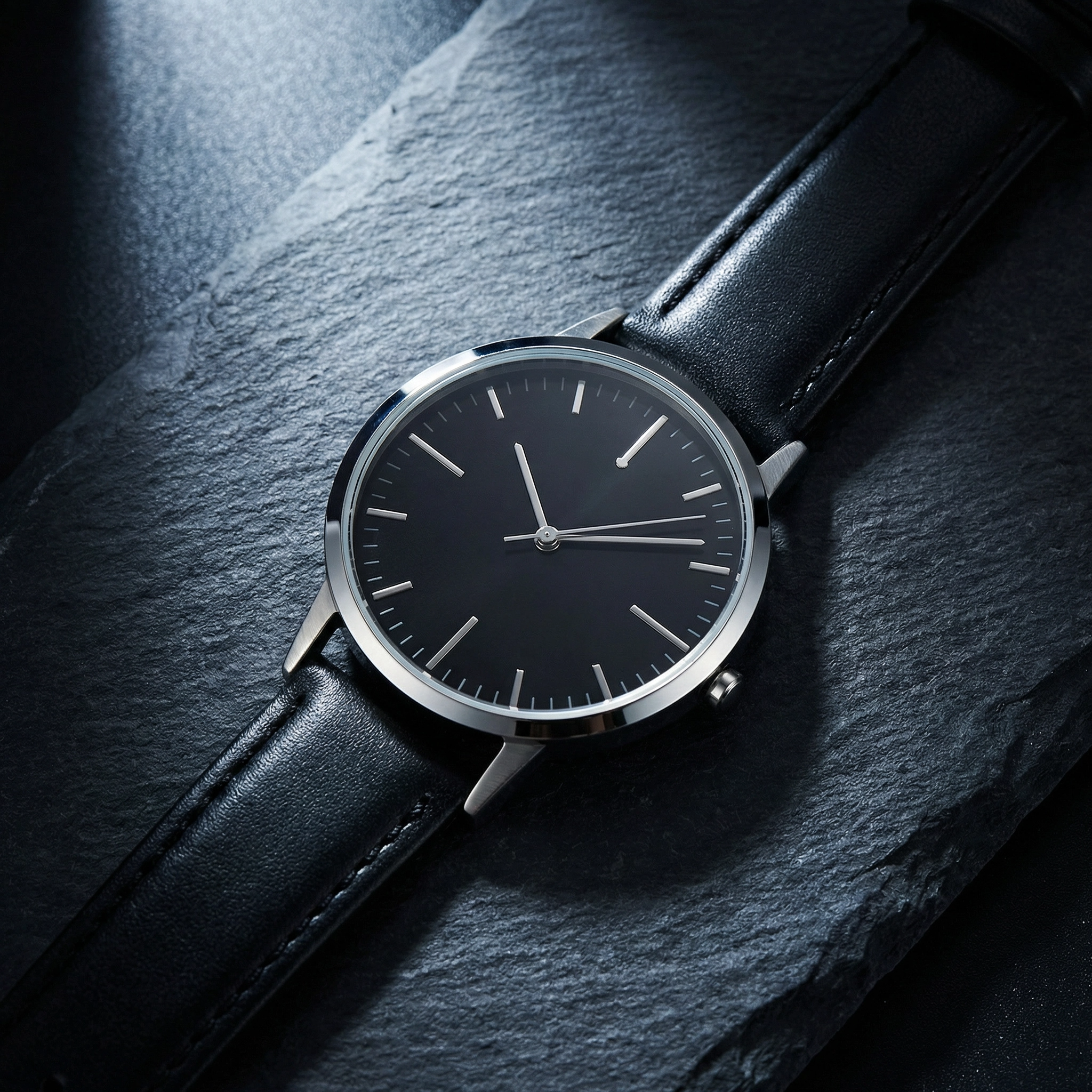 Simple Analog Watch Clean Dial Comfortable Wear
