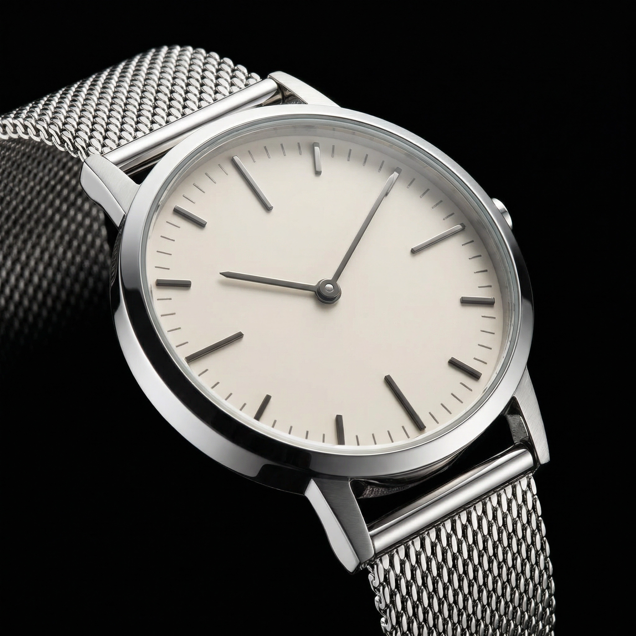 Simple Analog Watch Clean Dial Comfortable Wear