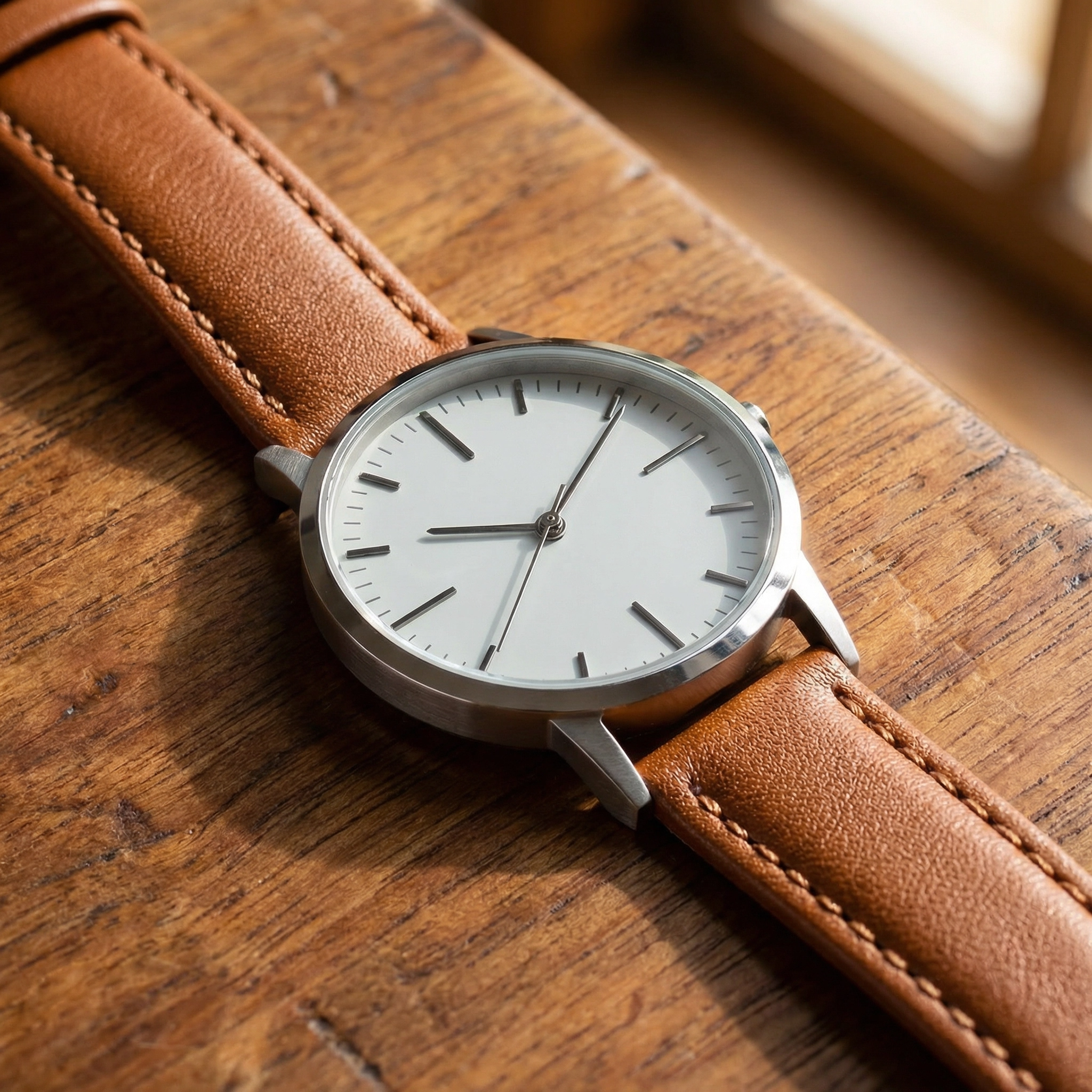 Analog Wrist Watch Minimal Design Lightweight